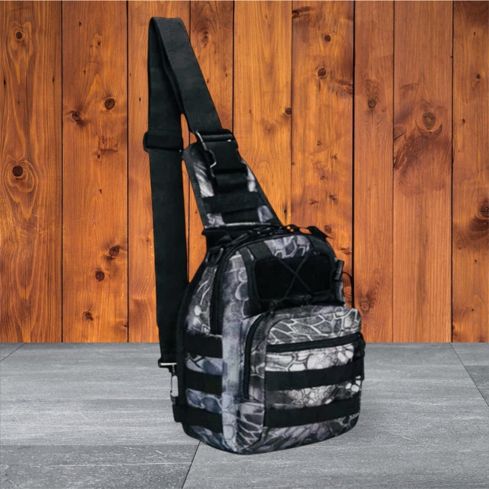 Black and Gray Tactical Sling Shoulder Bag✅✅✅✅‼️